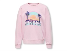 Kids ONLY sweatshirt roseate spoonbill with sunrise print  